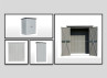 Abri rangement métal double porte de grande hauteur - 1.70 m²