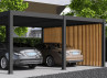 CARPORT DOUBLE EN ALU 30 M2