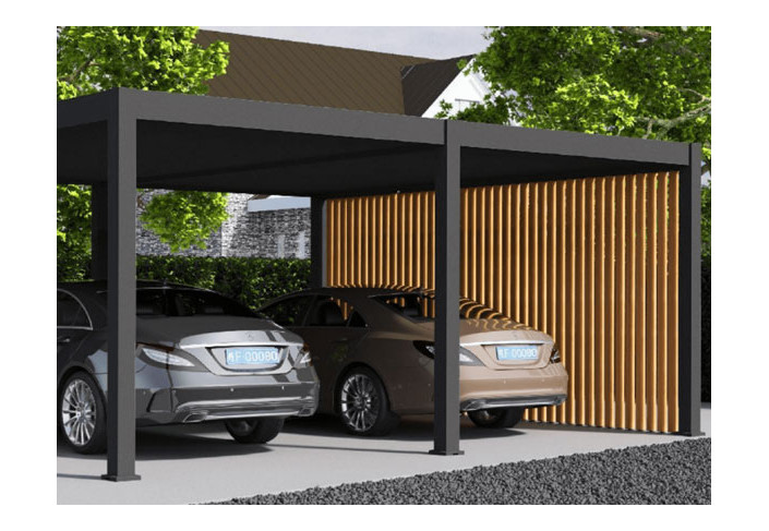 CARPORT DOUBLE EN ALU 30 M2