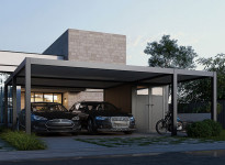 CARPORT DOUBLE + ATELIER 42 M2