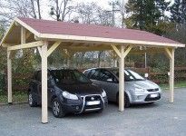 CARPORT DOUBLE EN BOIS