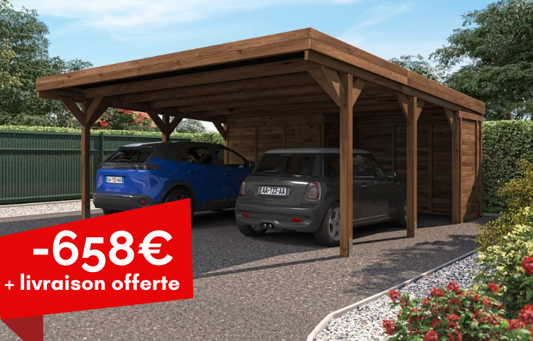 carport double avec permis de construire et grosse promo !