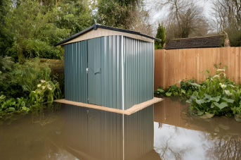 6 astuces infaillibles pour protéger votre abri de jardin contre la pluie et les inondations